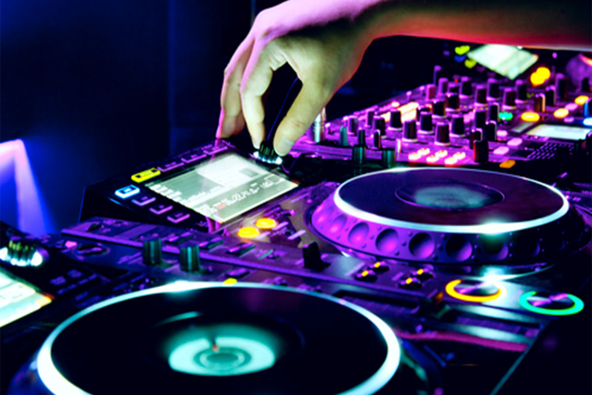 DJ Using Mixing Table