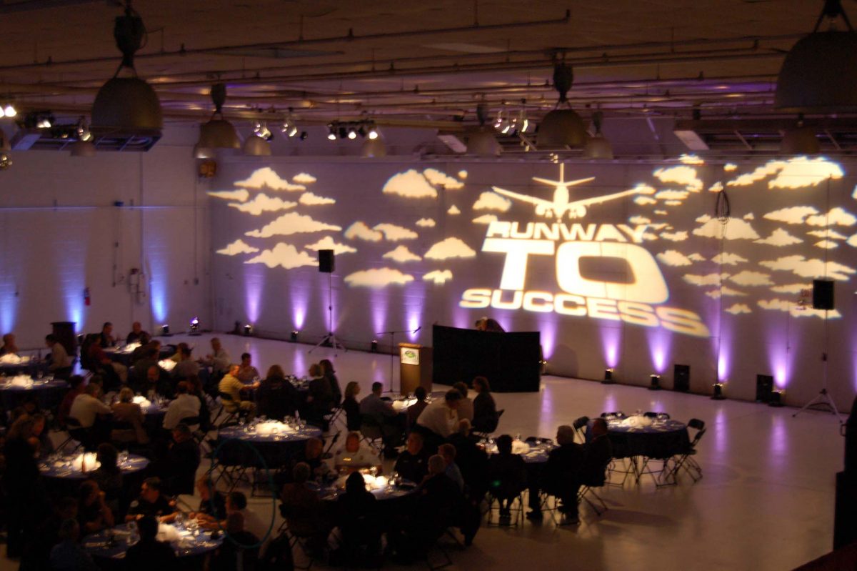 Corporate Event with Large Projection