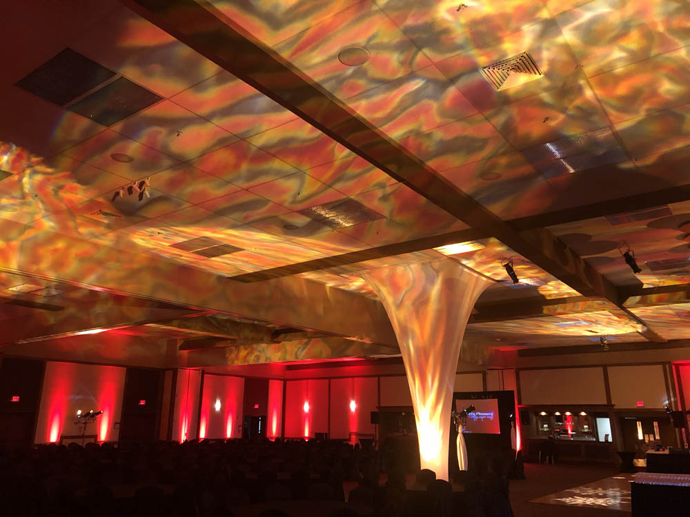 Colorful Ceiling Projection
