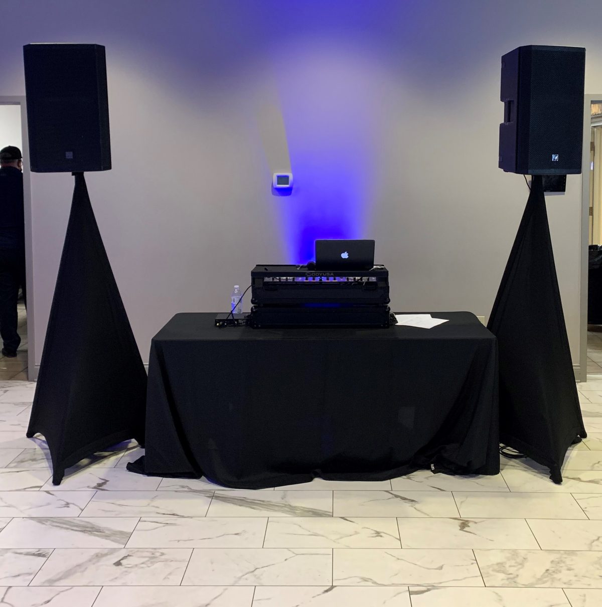 DJ Table with Speakers