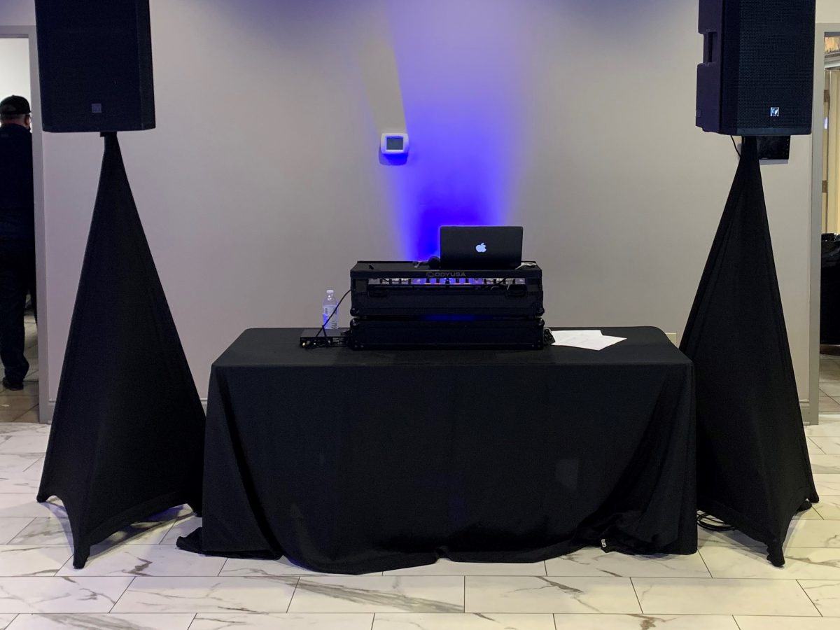 DJ Table with Speakers
