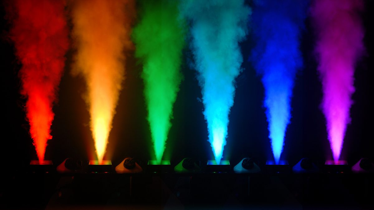 Colored Light Geysers
