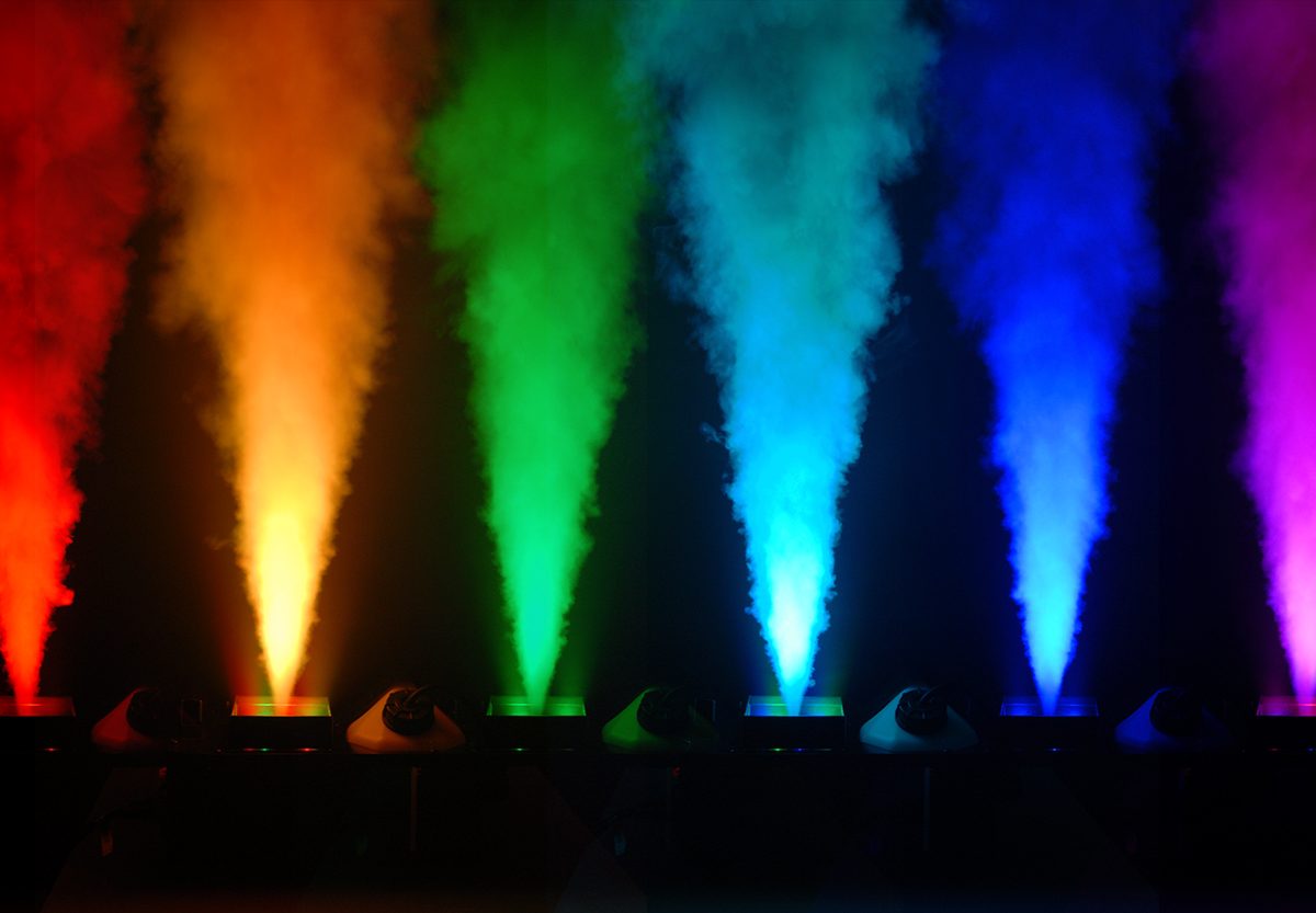 Colored Light Geysers