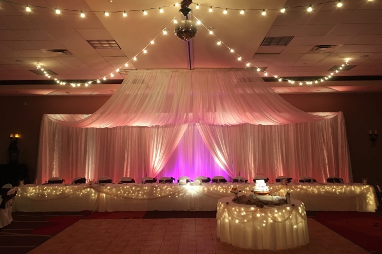 wedding reception area